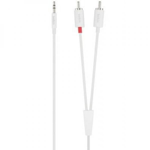 6' 3.5mm Stereo to 2 RCA Y-Splitter Cable (M/M)